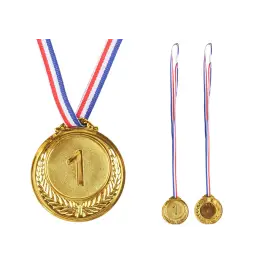 Gold Medal First Place Prize Trophy Zinc 6.5cm