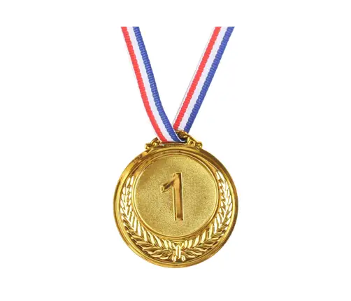 Gold Medal First Place Prize Trophy Zinc 6.5cm