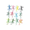 Set of 12 Colorful Lizard Reptile Figurines