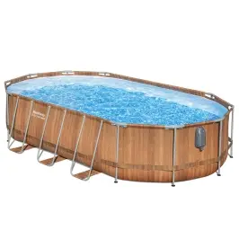Bestway 56719 Power Steel Frame Pool 610 x 366 x 122 cm Bestway 56719 Power Steel Frame Pool 610 x 366 x 122 cm
