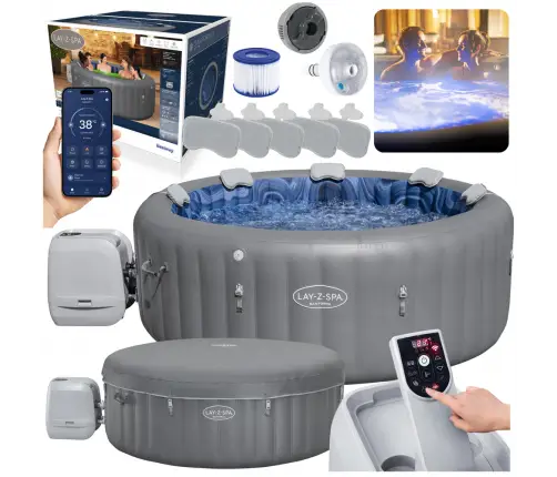 Inflatable Spa Santorini 7 person 216 x 216 x 80 cm Bestway 6001T