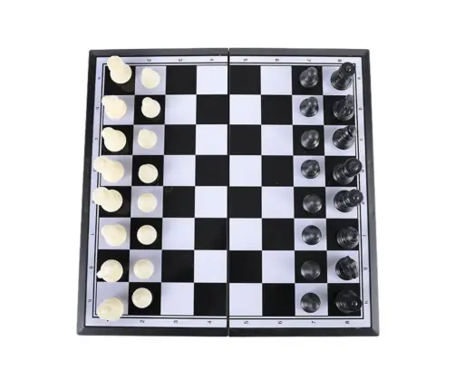 Klasiskā šaha spēle ar magnētisko dēli un figūrām Klasiskā šaha spēle ar magnētisko dēli un figūrām