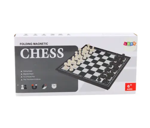 Klasiskā šaha spēle ar magnētisko dēli un figūrām Klasiskā šaha spēle ar magnētisko dēli un figūrām