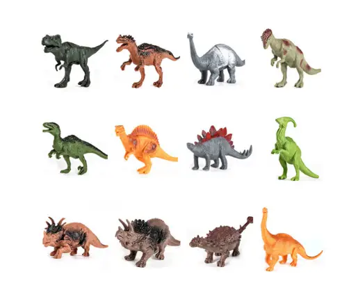 Dinosaurs Figures Set Park Accessories Box 46 Pieces