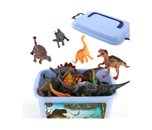 Dinosaurs Figures Set Park Accessories Box 46 Pieces