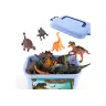Dinosaurs Figures Set Park Accessories Box 46 Pieces
