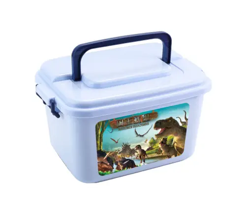 Dinosaurs Figures Set Park Accessories Box 46 Pieces