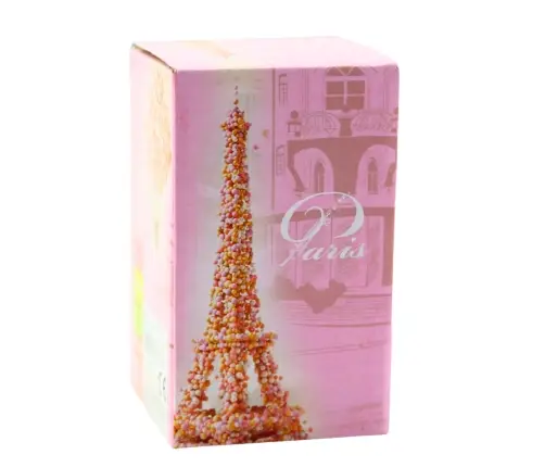 Eternal Crystal Rose in Dome with LED Lighting Pink 14x8cm