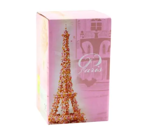 Eternal Crystal Rose in Dome with LED Lighting Pink 14x8cm