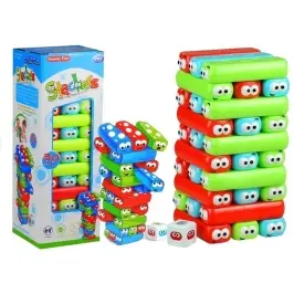 Game Tower With Worms Colorful Bricks Game Tower With Worms Colorful Bricks