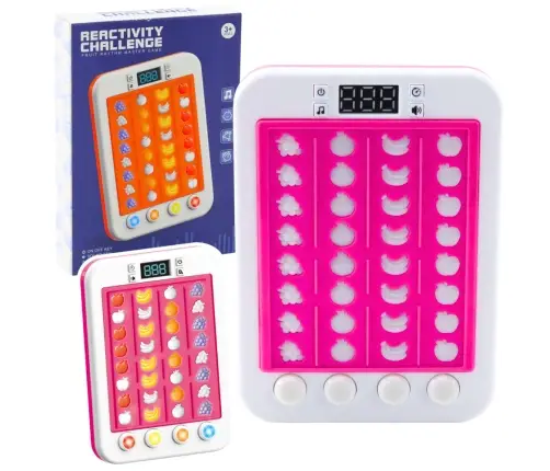 Electronic Rhythmic Game Fruit Lights Sounds Pink