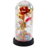 Eternal Rose In Glass Crystal LED Lighting Balls Red 21x11cm