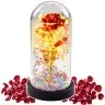 Eternal Rose In Glass Crystal LED Lighting Balls Red 21x11cm