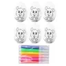 Easter Styrofoam Eggs For Painting Markers Markers Mouse 6pcs