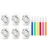 Easter Styrofoam Eggs For Painting Markers Markers Hen 6pcs