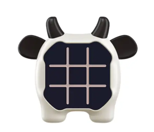 Electronic Game 3in1 Tic Tac Toe Memory Cow Black and White