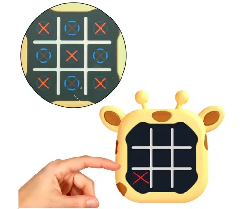 Electronic Game 3in1 Tic Tac Toe Memory Giraffe Yellow
