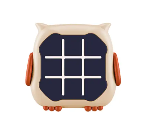 Electronic Game 3in1 Tic Tac Toe Memory Owl Beige