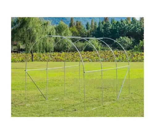 Foil Tunnel Garden Greenhouse 2x3 6m2 Green for Vegetables Frame