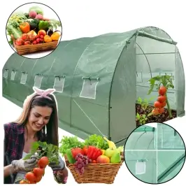 Foil Tunnel Garden Greenhouse 6x3x2m Foil 18m² UV-4 Premium Foil Tunnel Garden Greenhouse 6x3x2m Foil 18m² UV-4 Premium