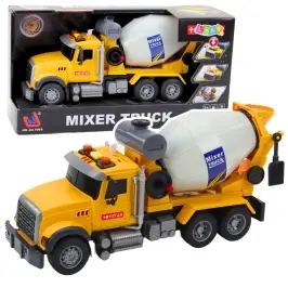 Truck Concrete Mixer Rotating Drum Lights Sounds Yellow Truck Concrete Mixer Rotating Drum Lights Sounds Yellow
