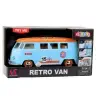 Retro Car Van Bus Lights Sounds Opening Doors Blue