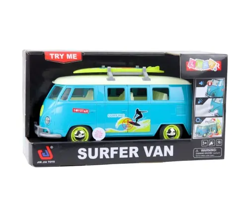 Car Surfer Van Bus Surfboard Lights Sounds Turquoise