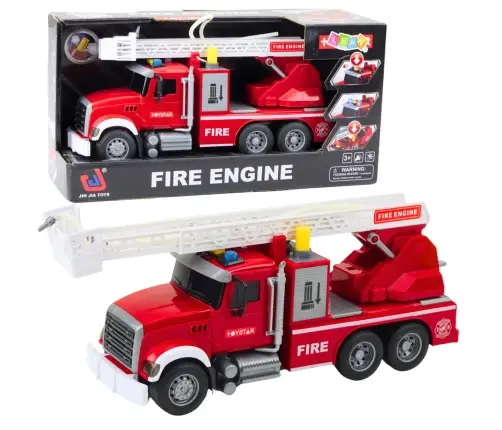 Fire Truck With Boom Water Lights Sounds Red 1:14