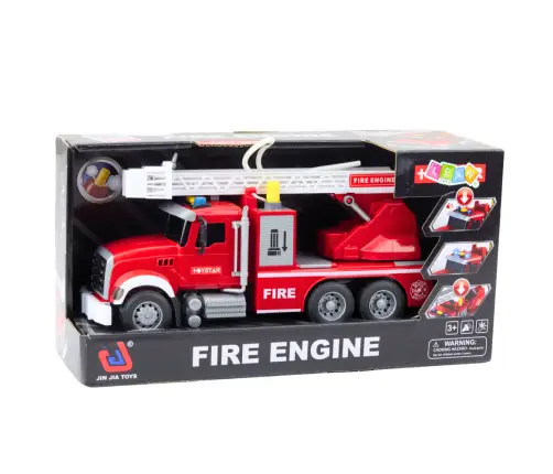 Fire Truck With Boom Water Lights Sounds Red 1:14
