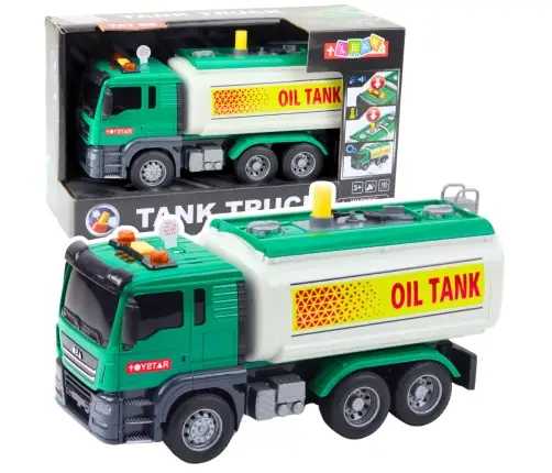 Truck Tanker Water Lights Sounds Green 1:14