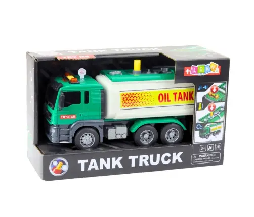 Truck Tanker Water Lights Sounds Green 1:14
