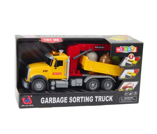Garbage Sorting Truck Waste Containers Lights Sounds