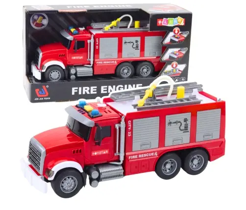Fire Truck Water Lights Sounds Red 1:14