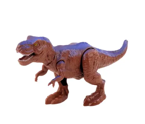 Dinosaur Transport Truck Figure Lights Sounds Green 1:14