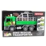 Dinosaur Transport Truck Figure Lights Sounds Green 1:14