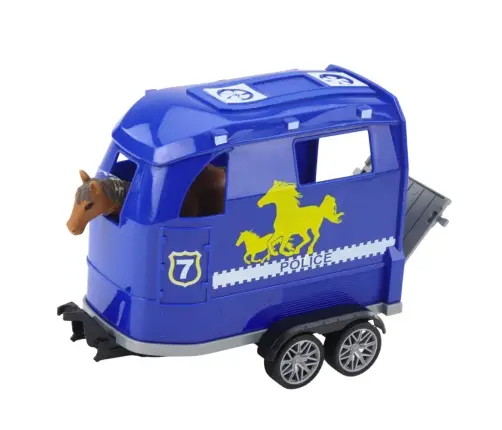 Police Off-Road Vehicle with Horse Trailer, Lights and Sounds