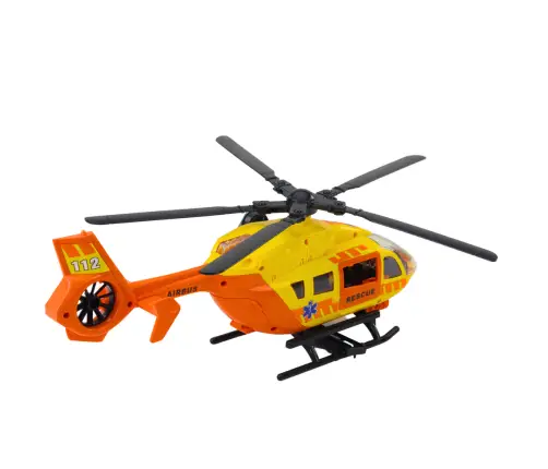 Rescue Helicopter Hook Stretcher Lights Sounds Orange 1:12