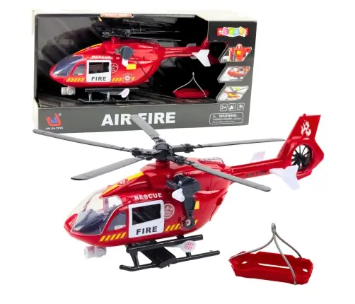 Fire Department Helicopter Hook Stretcher Lights Sounds 1:12