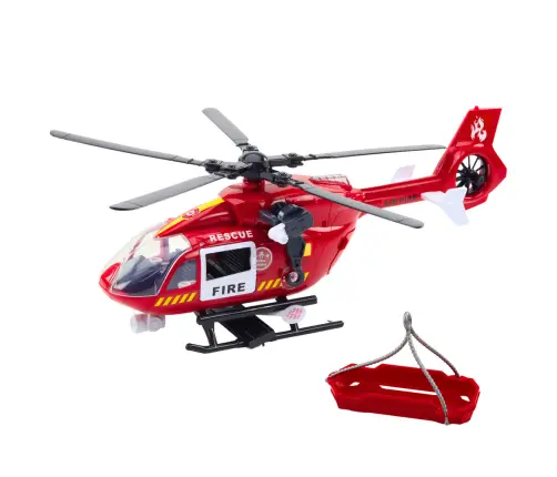 Fire Department Helicopter Hook Stretcher Lights Sounds 1:12