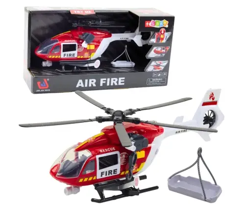 Fire Department Helicopter Hook Stretcher Lights Sounds 1:14
