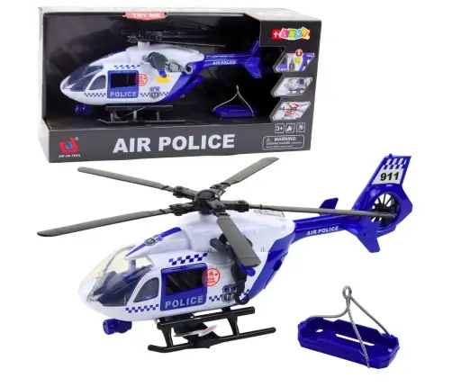 Police Helicopter Hook Stretcher Lights Sounds 1:12