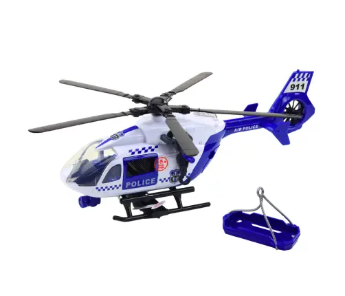 Police Helicopter Hook Stretcher Lights Sounds 1:12