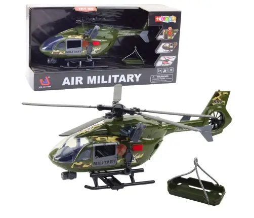 Military Helicopter Military Hook Stretcher Lights Sounds 1:12 Military Helicopter Military Hook Stretcher Lights Sounds 1:12