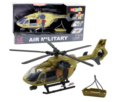 Military Helicopter Military Hook Stretcher Lights Sounds 1:14