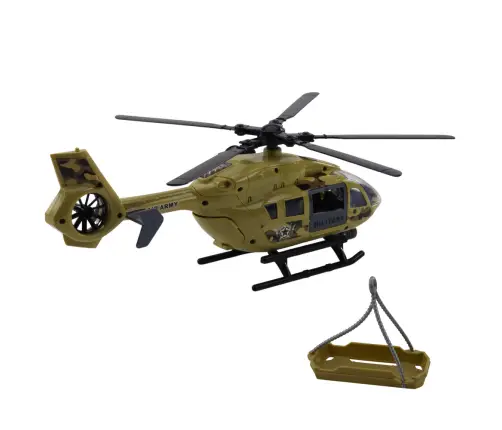 Military Helicopter Military Hook Stretcher Lights Sounds 1:14