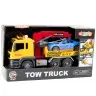 Tow Truck With Crane Race Car Lights Sounds