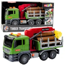 Truck Timber Transport Crane Logs Wood Lights Sounds