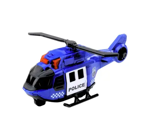 Police Truck Helicopter Car Police Car Lights Sounds Set