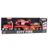 Fire Truck Tow Truck Helicopter Car Lights Sounds Red