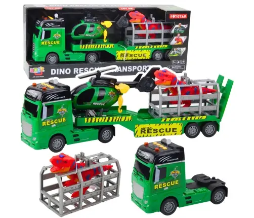 Rescue Kit Truck Helicopter Car Dinosaur Lights Sounds